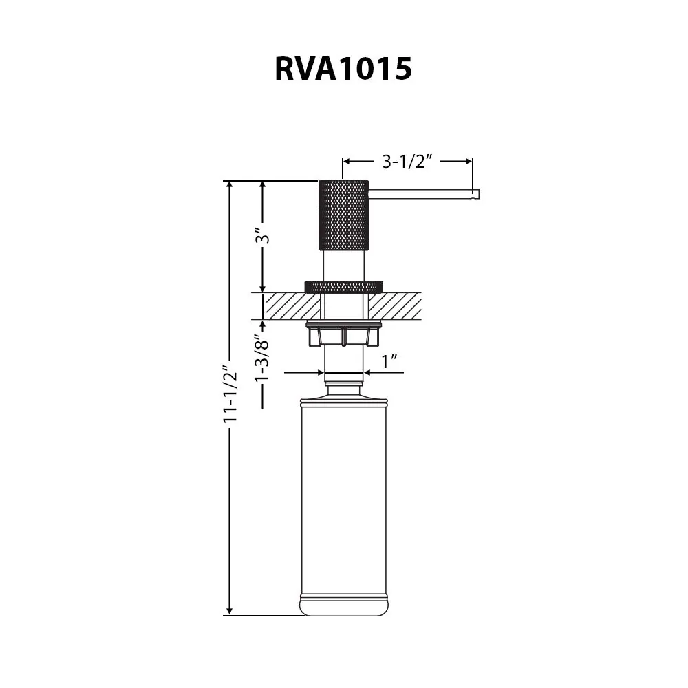 Dimension drawing for RVA1015MB