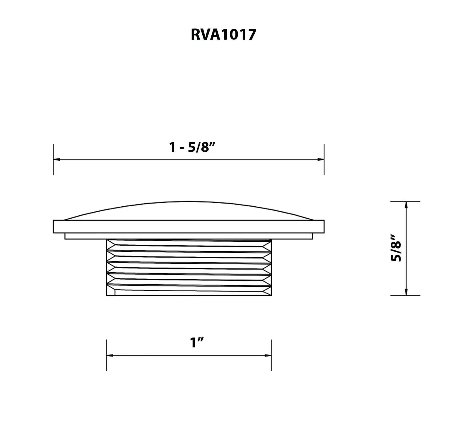 Dimension drawing for RVA1017