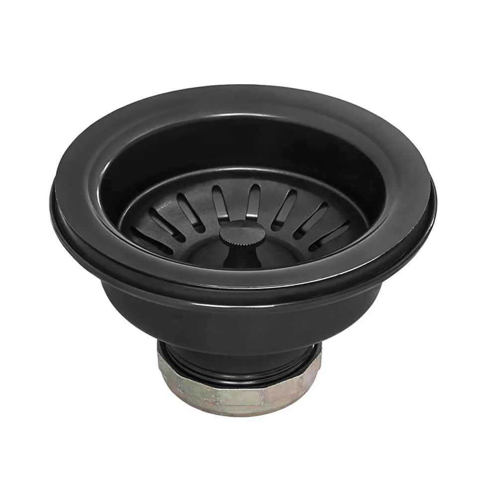 Ruvati Kitchen Sink Strainer Drain Assembly – Gunmetal Black Stainless Steel