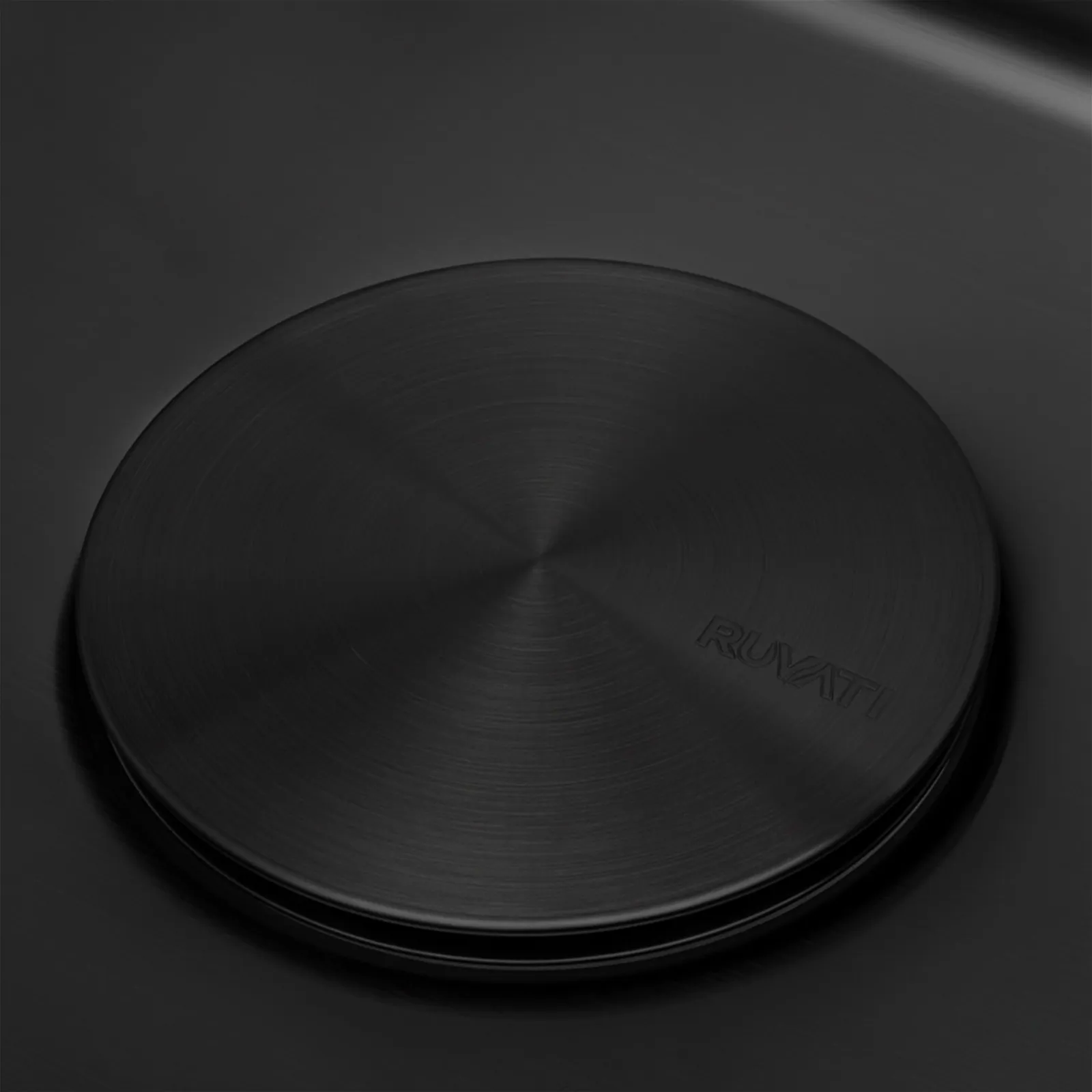 Ruvati Drain Cover for Kitchen Sink and Garbage Disposal – Gunmetal Black Stainless Steel