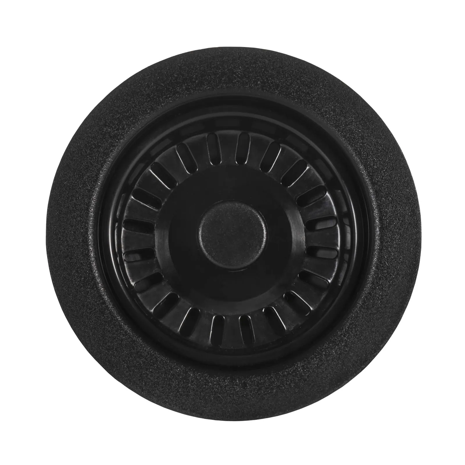Ruvati Kitchen Sink Basket Strainer Drain Assembly – Matte Black