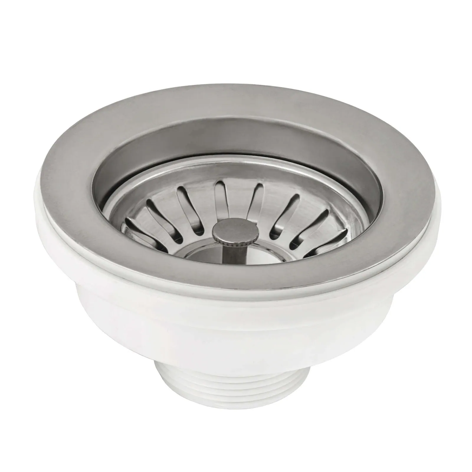 Ruvati Kitchen Sink Basket Strainer Drain Assembly – Stainless Steel