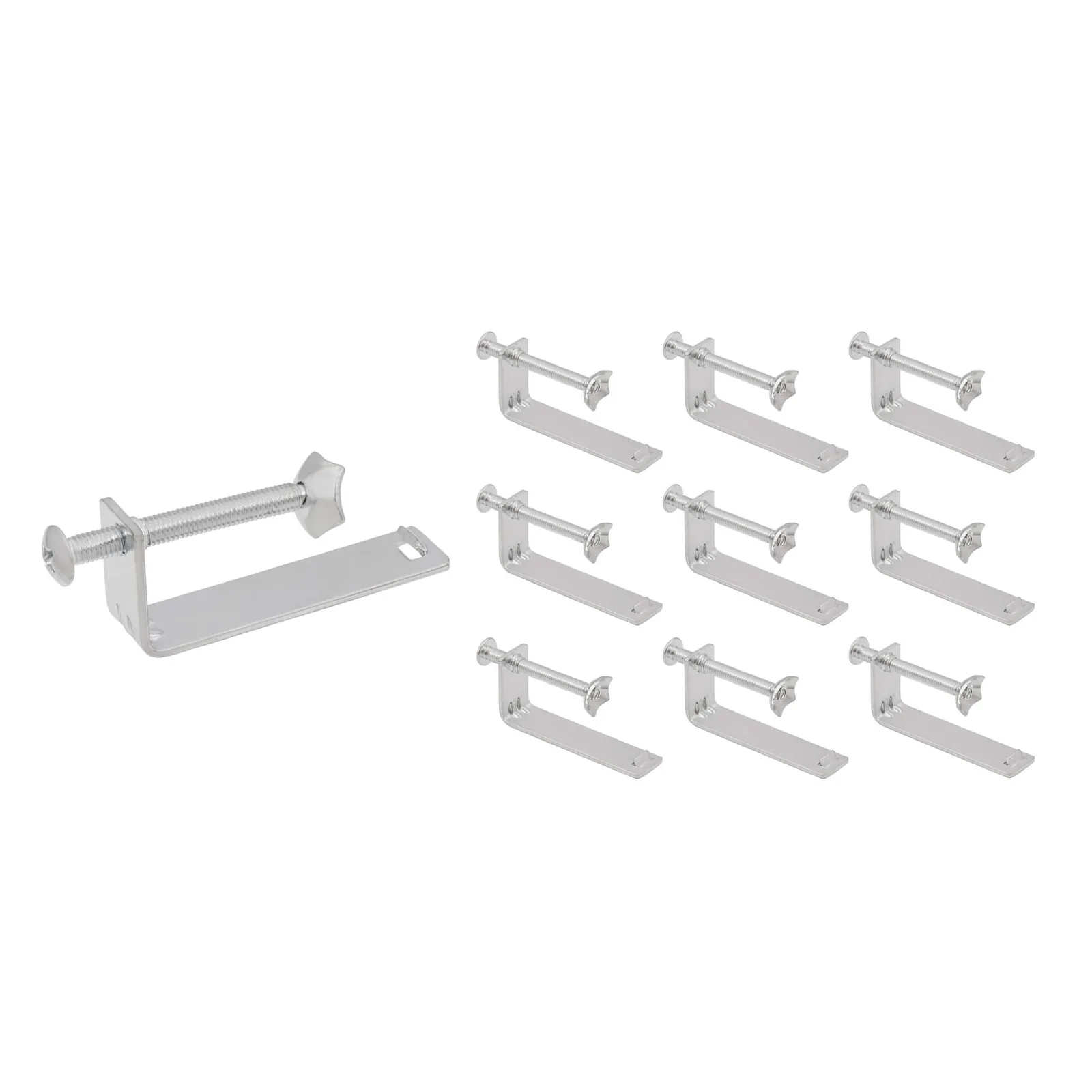 Ruvati Extra Long Extended Mounting Clips for Drop-in Topmount Sinks installed in up to 2-inch thick Butcher Block