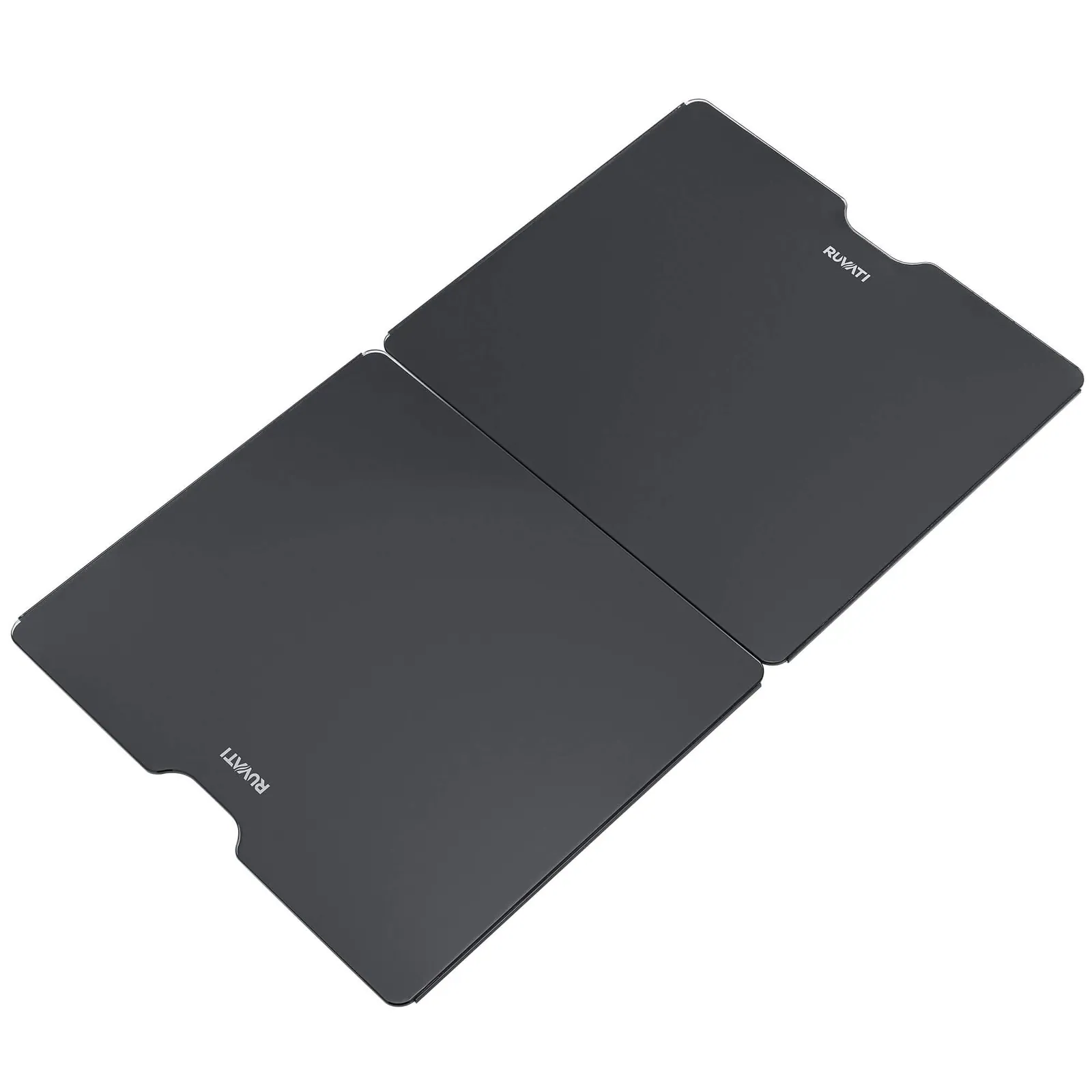 Ruvati LedgeFit 2-Piece Black Glass Cutting Board and Sink Cover Set for Ruvati Workstation Sinks 17 x 15 inch