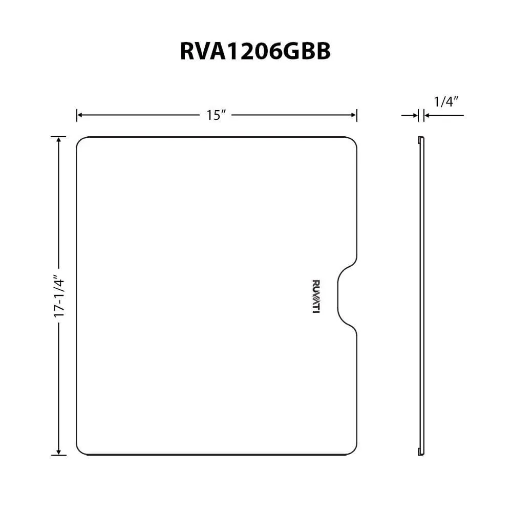 Dimension drawing for RVA1206GBB