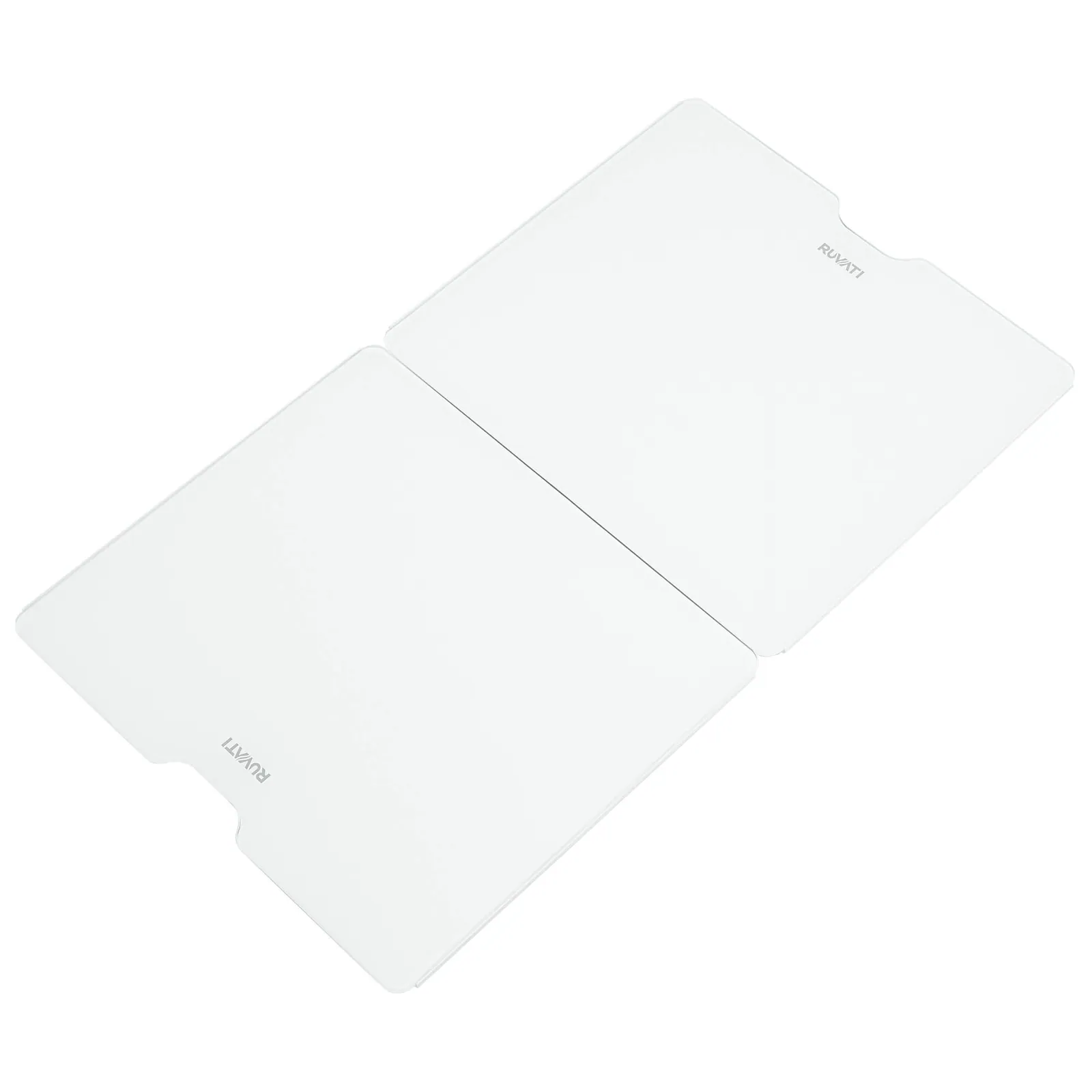 Ruvati LedgeFit 2-Piece White Glass Cutting Board and Sink Cover Set for Ruvati Workstation Sinks 17 x 15 inch