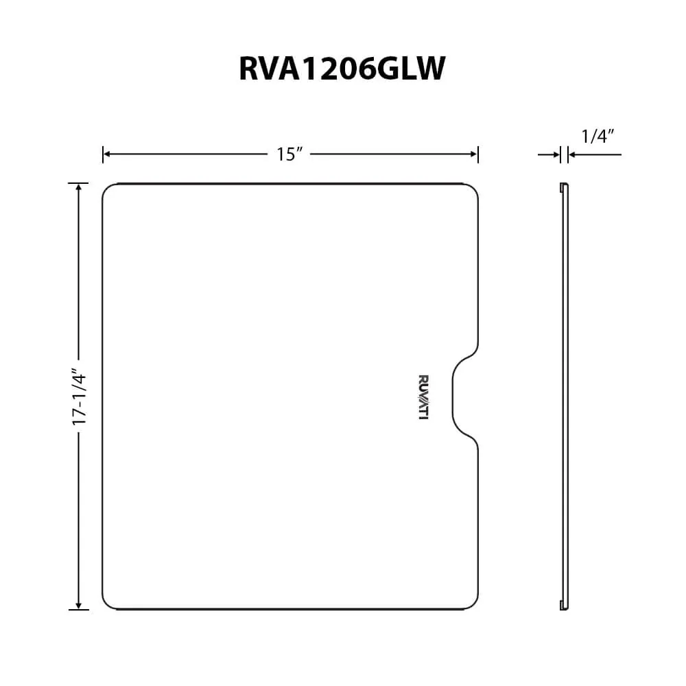 Dimension drawing for RVA1206GLW