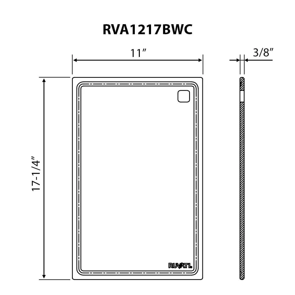 Dimension drawing for RVA1217BWC