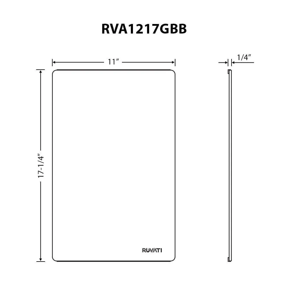 Dimension drawing for RVA1217GBB
