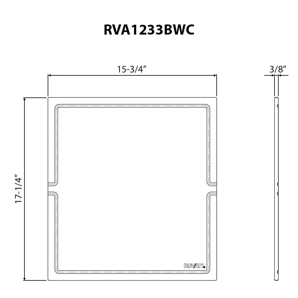 Dimension drawing for RVA1233BWC