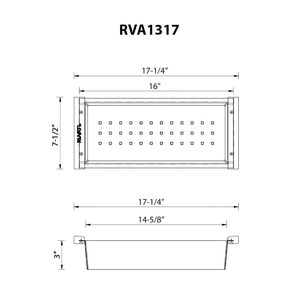 Dimension drawing for RVA1317