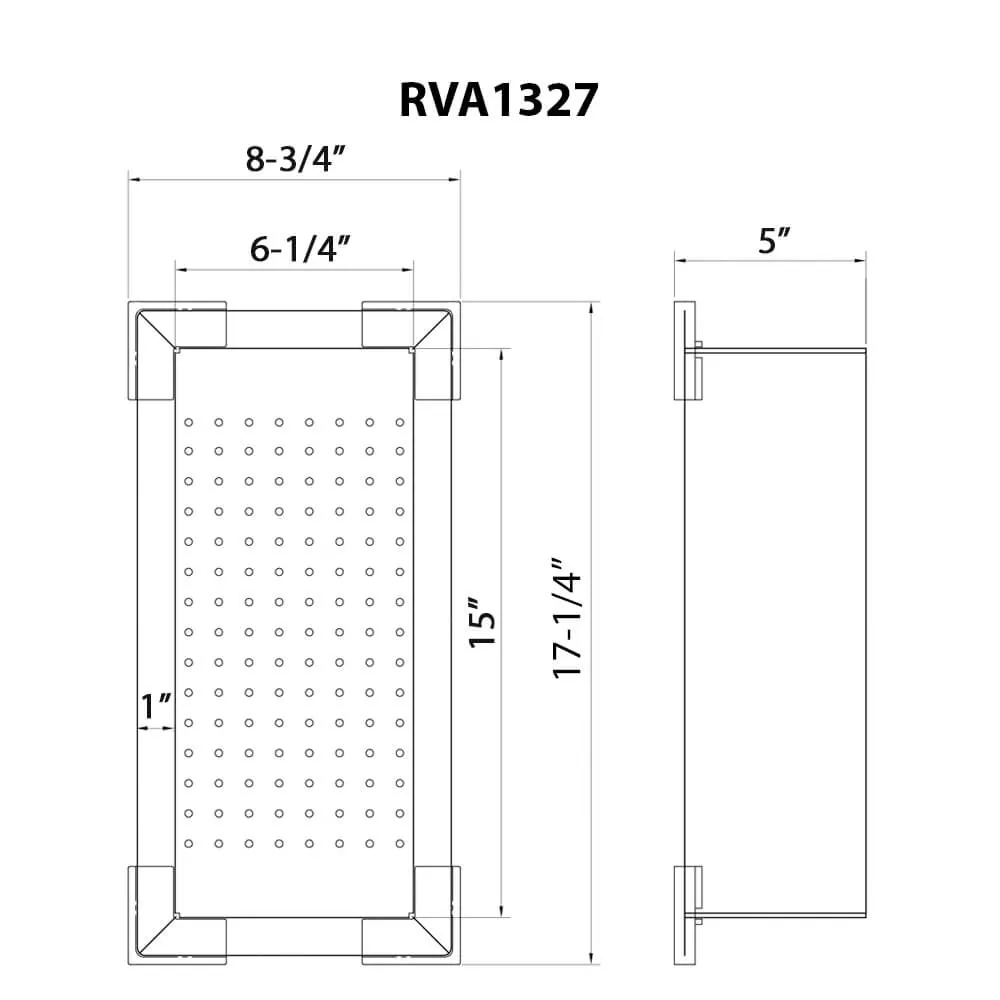Dimension drawing for RVA1327
