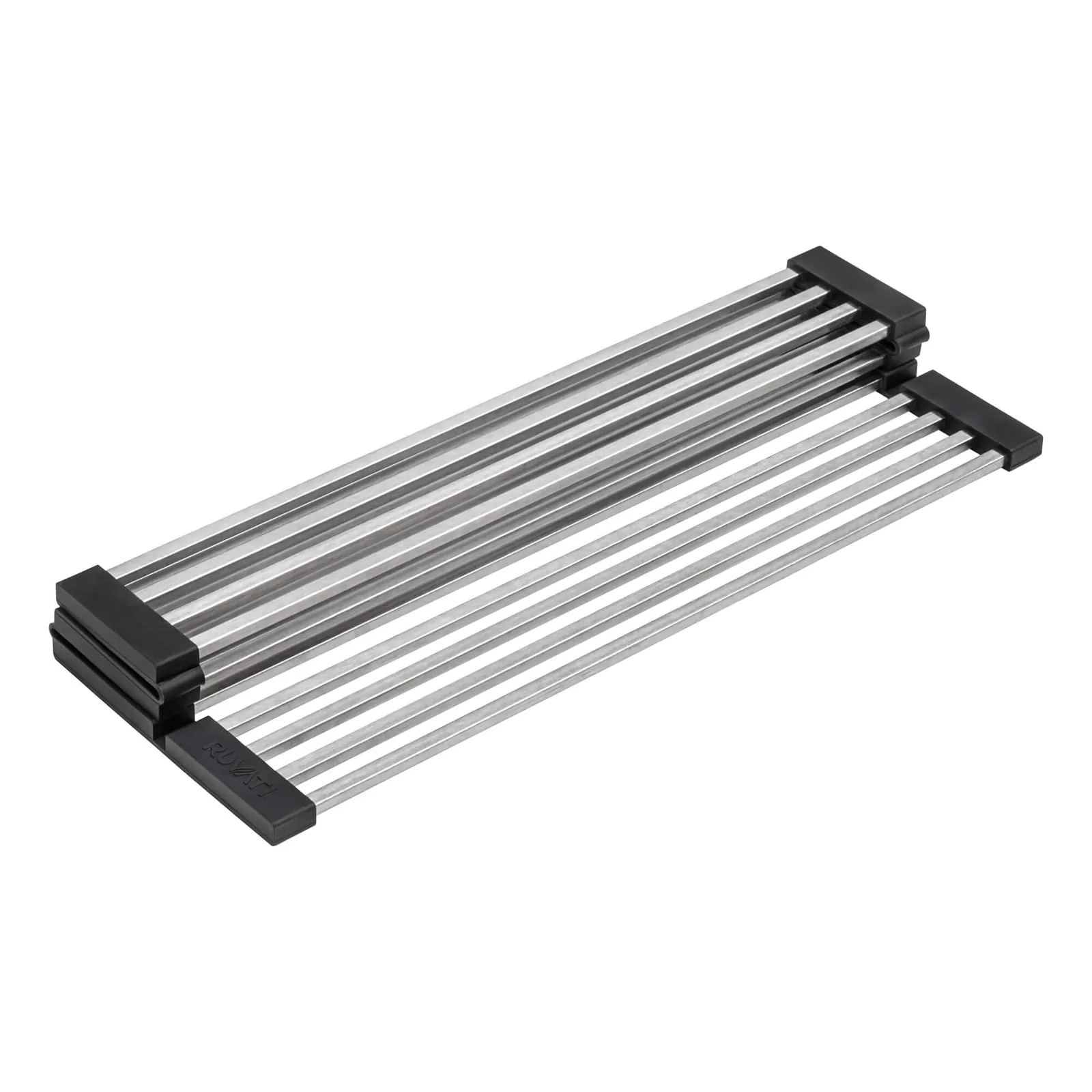 Ruvati Stainless Steel and Silicone Foldable Drying Rack Replacement for RVG2310 Workstation Sink