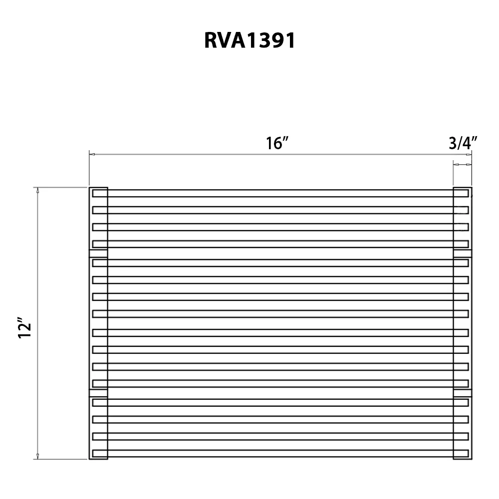 Dimension drawing for RVA1391
