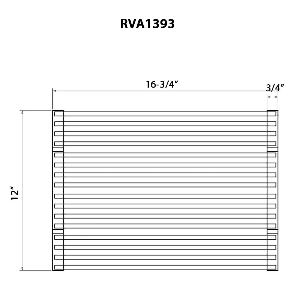 Dimension drawing for RVA1393