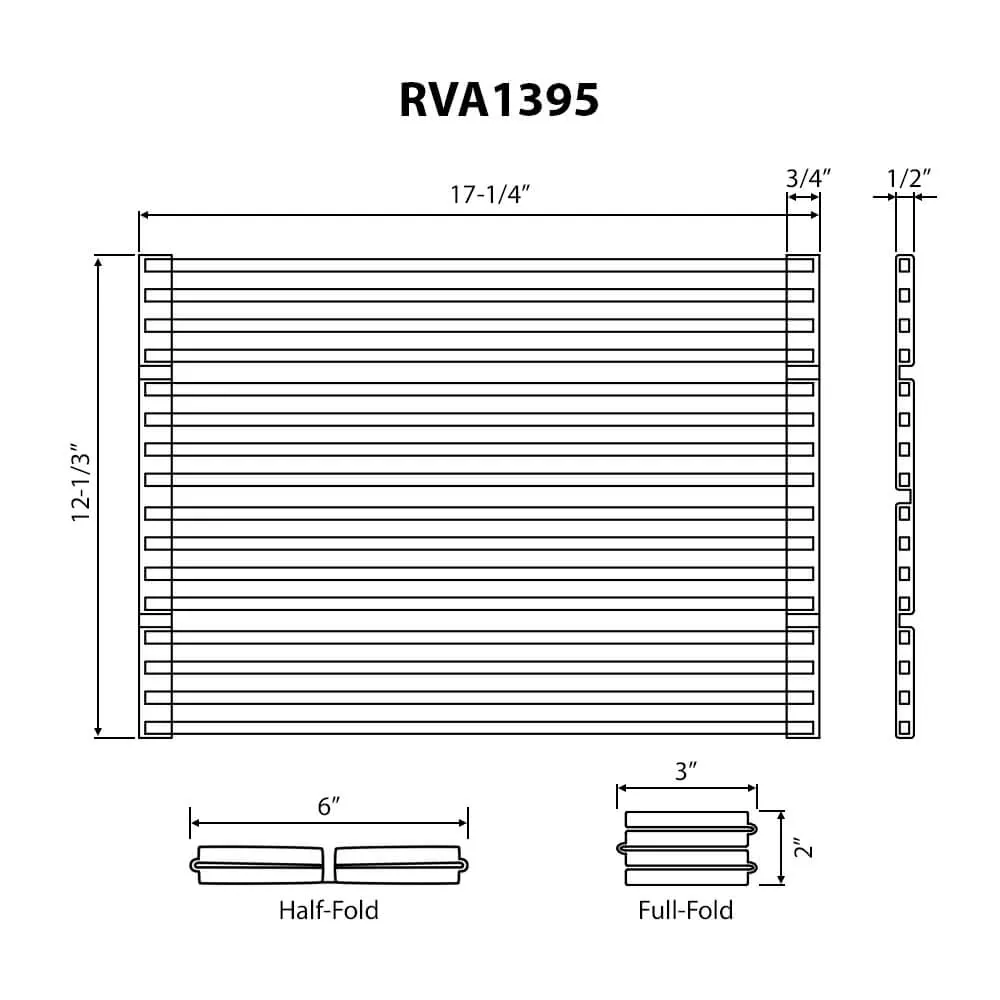 Dimension drawing for RVA1395