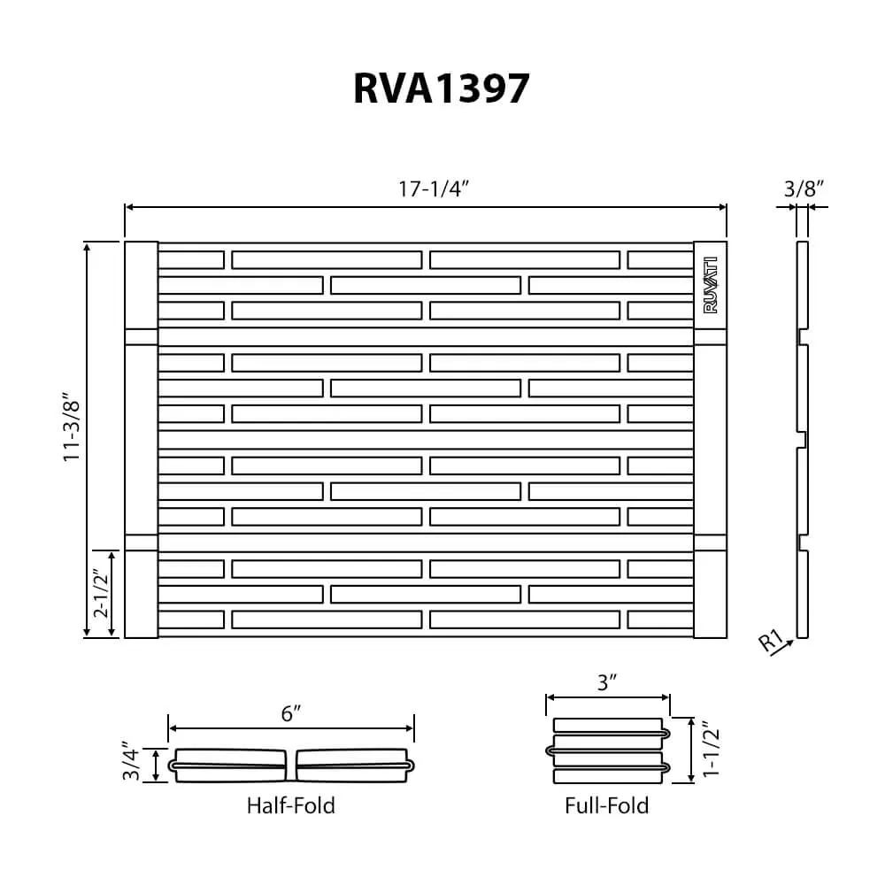 Dimension drawing for RVA1397