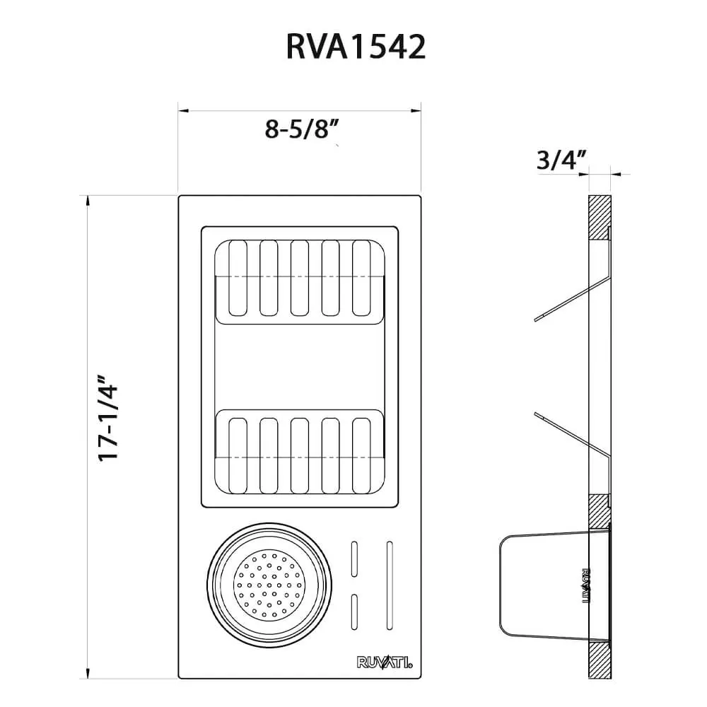 Dimension drawing for RVA1542