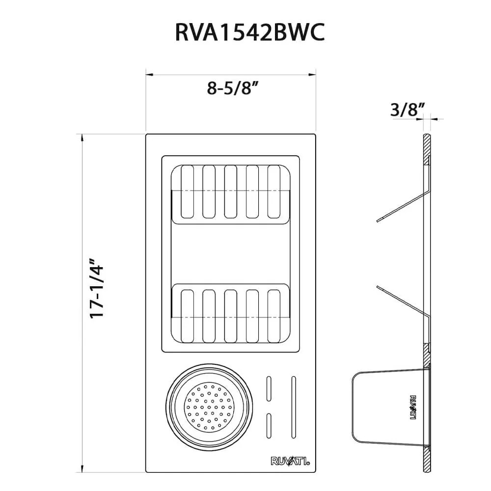 Dimension drawing for RVA1542BWC
