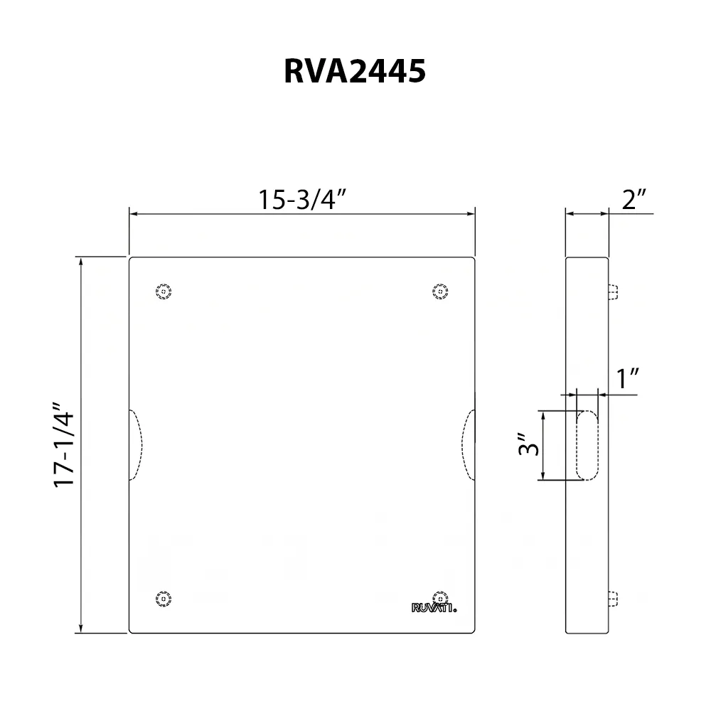Dimension drawing for RVA2445TKE