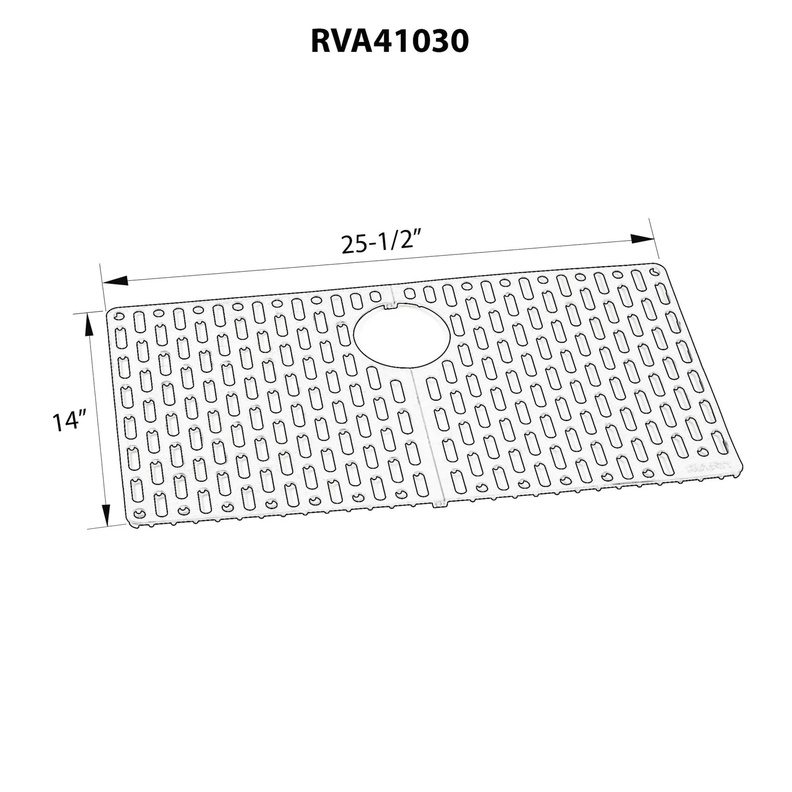 Dimension drawing for RVA41030BK