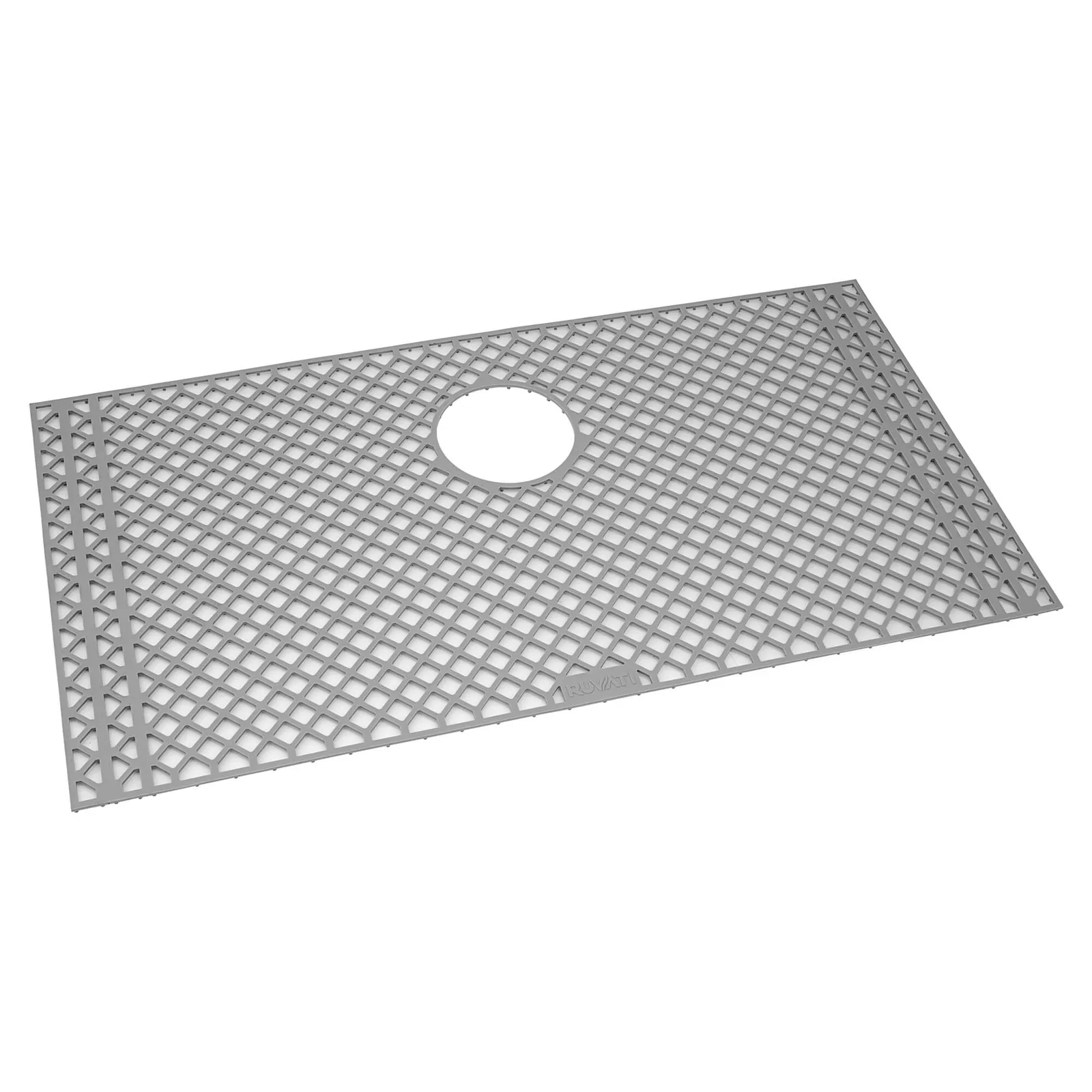 Ruvati Silicone Bottom Rinse Grid Sink Mat for RVH7400 Sink – Gray