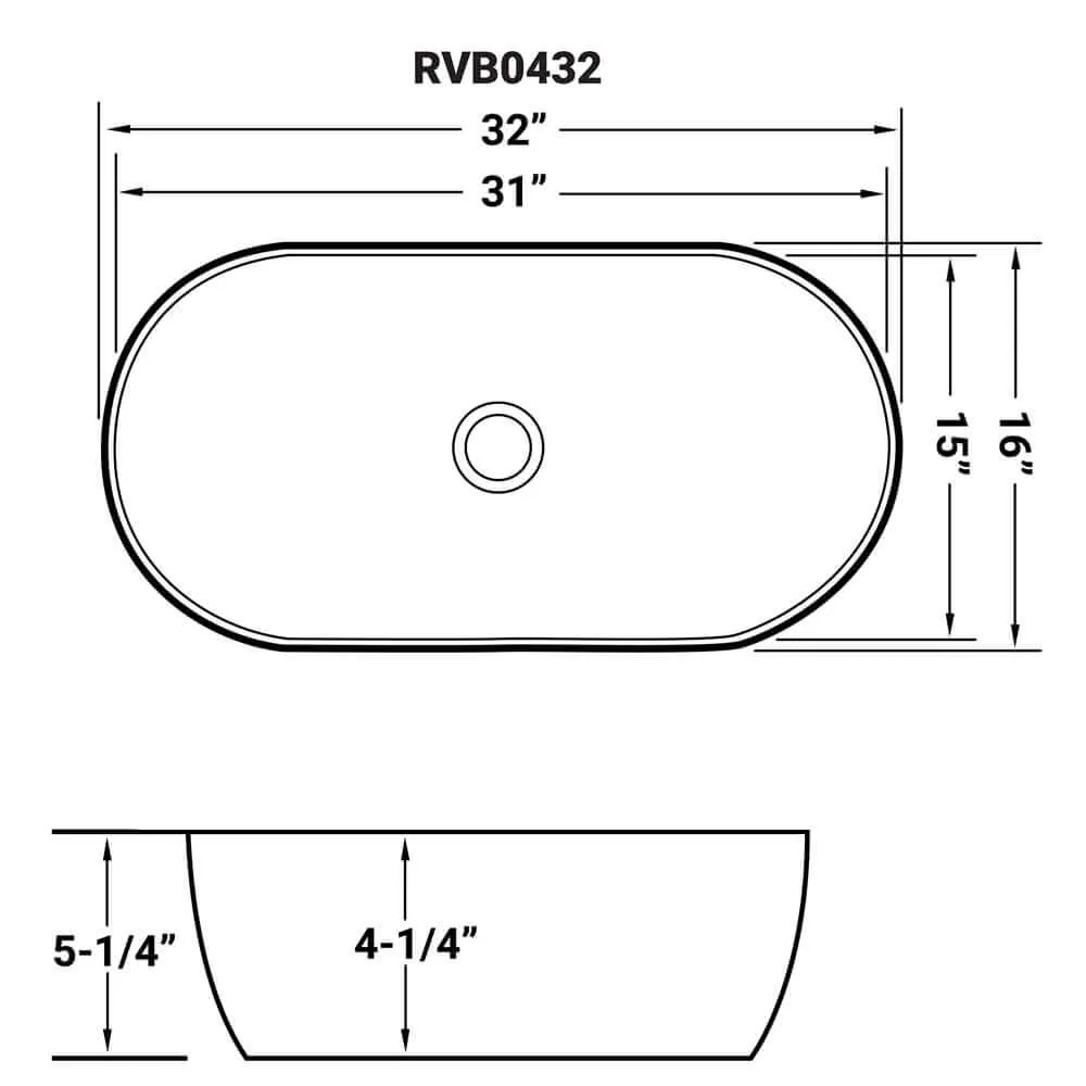 Dimension drawing for RVB0432