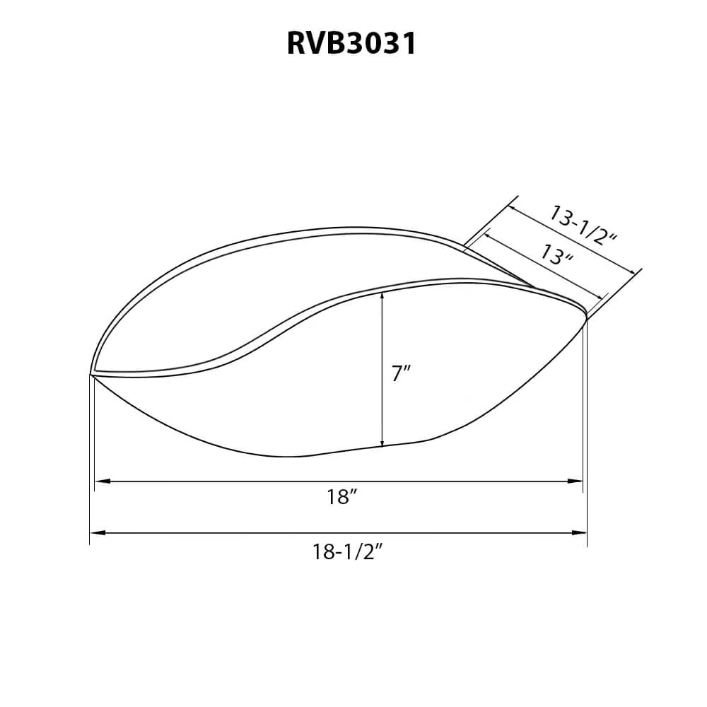 Dimension drawing for RVB3031