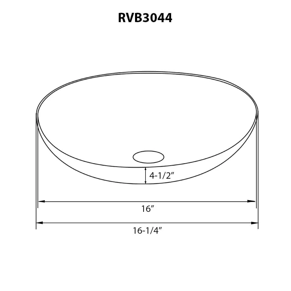 Dimension drawing for RVB3044