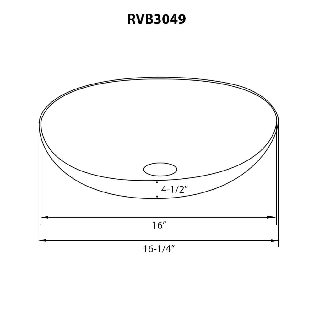 Dimension drawing for RVB3049