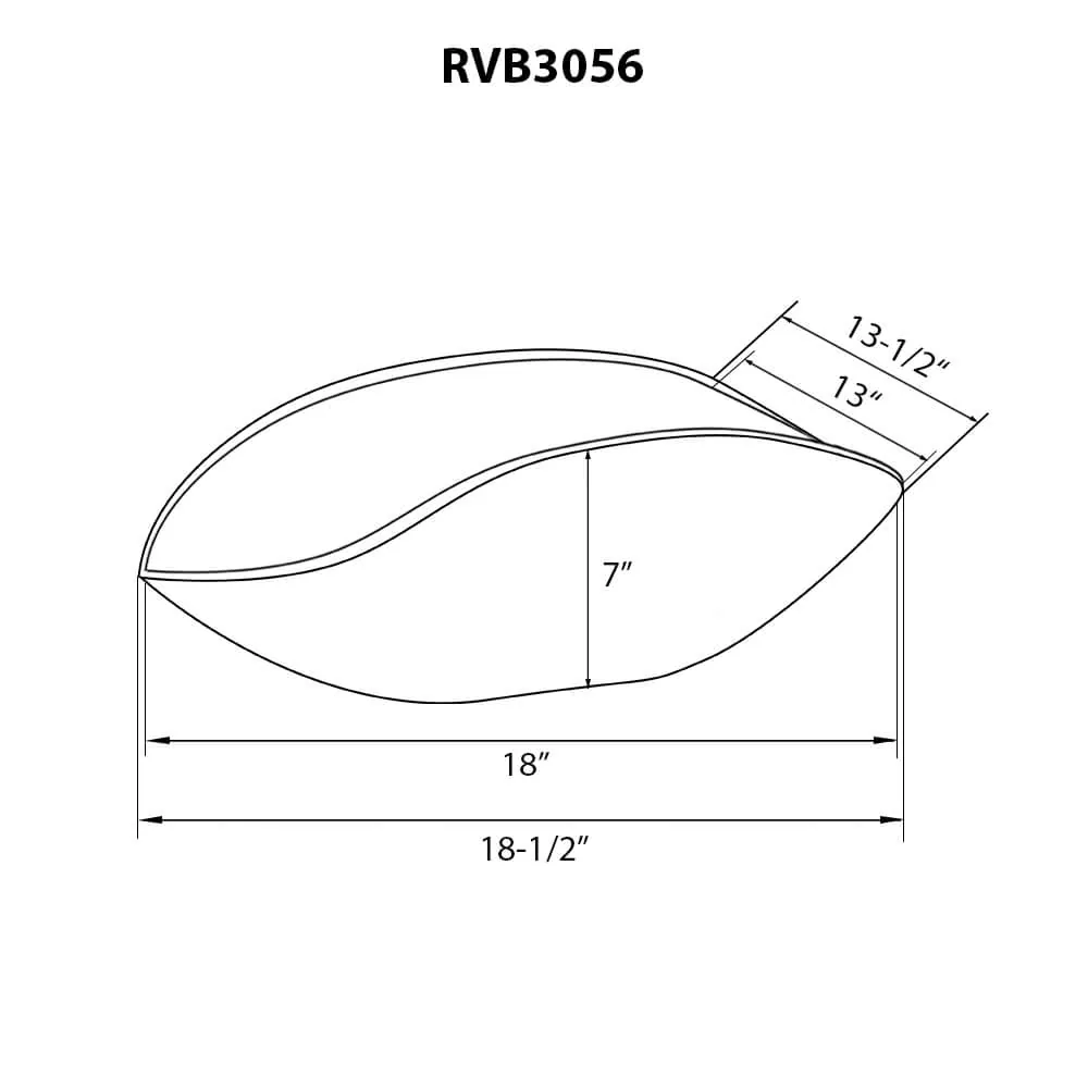 Dimension drawing for RVB3056