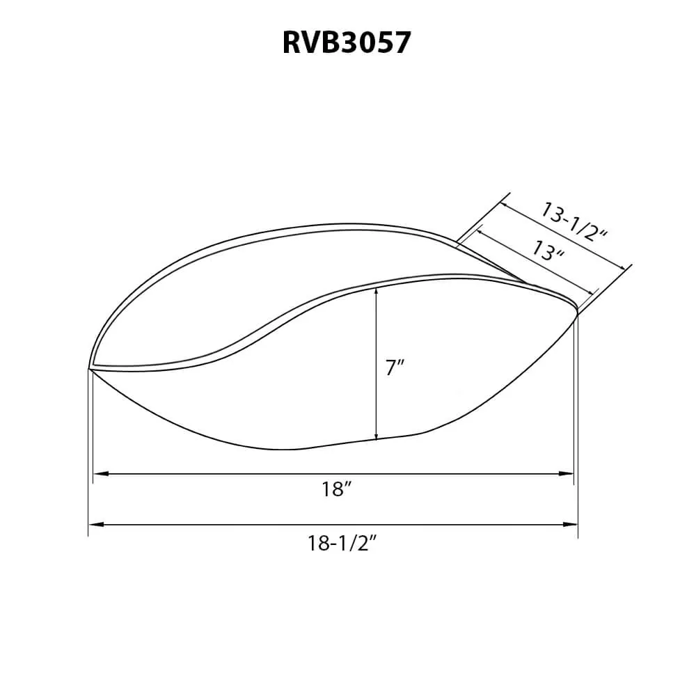 Dimension drawing for RVB3057