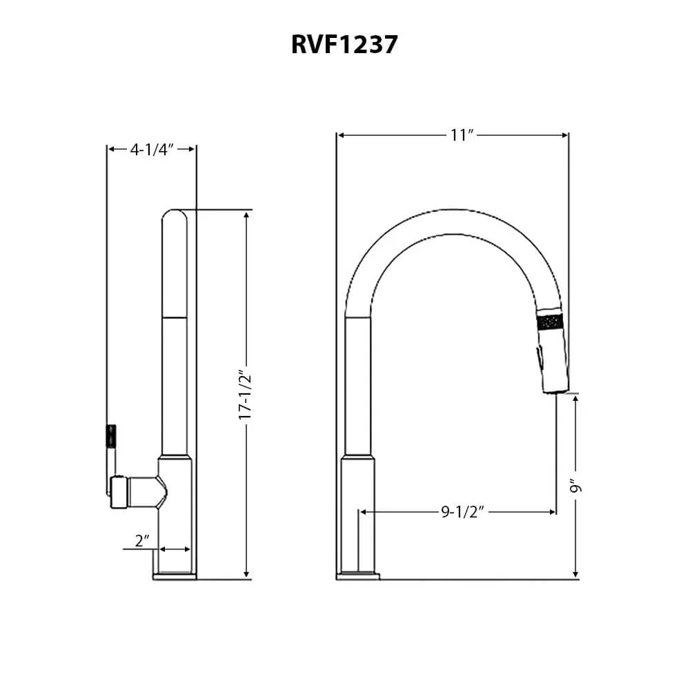 Dimension drawing for RVF1237BN