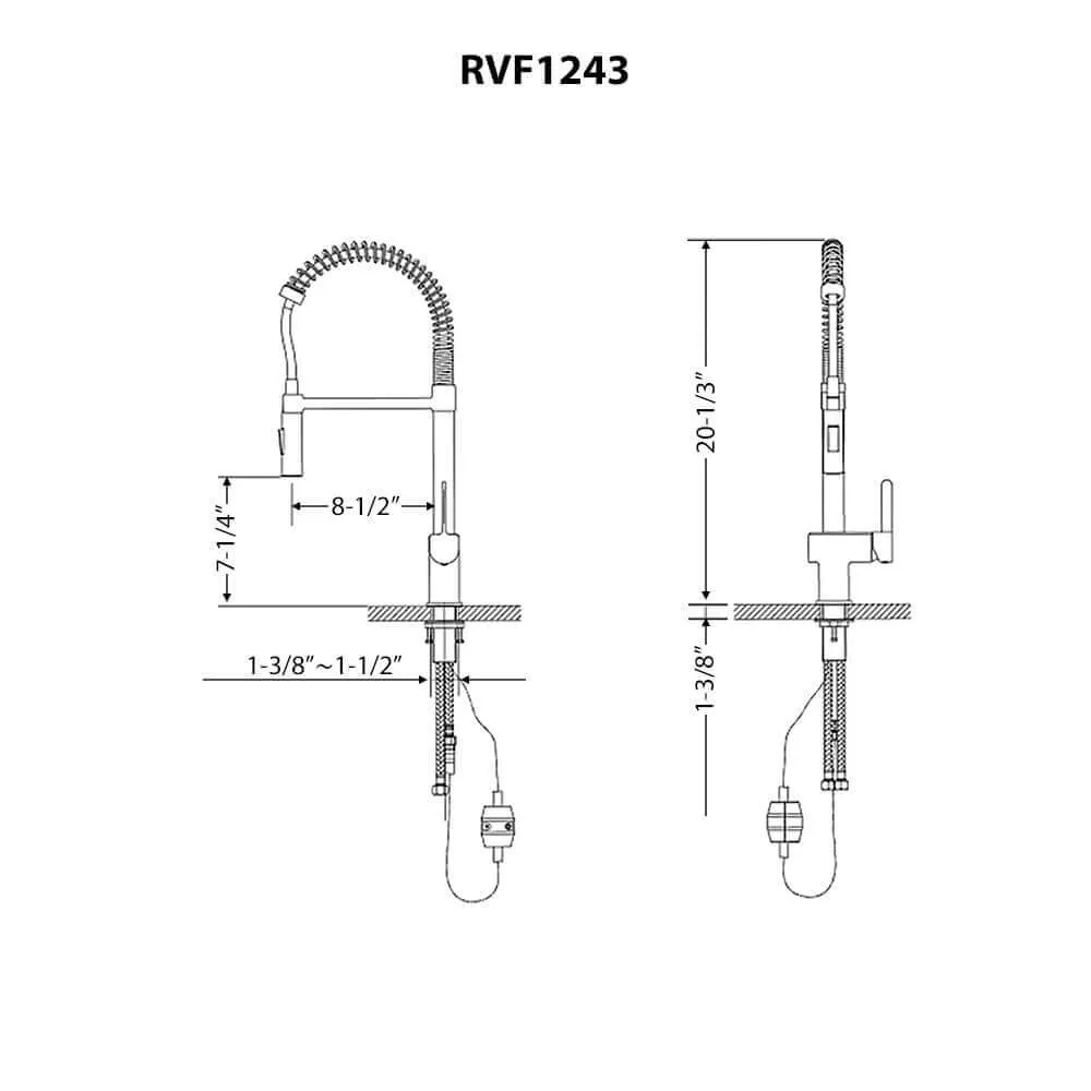 Dimension drawing for RVF1243MB