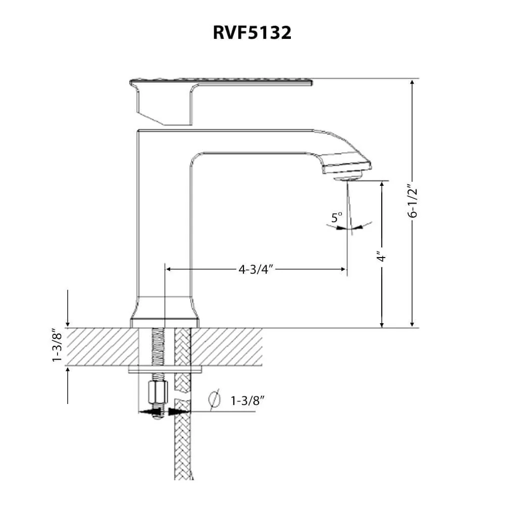 Dimension drawing for RVF5132BN
