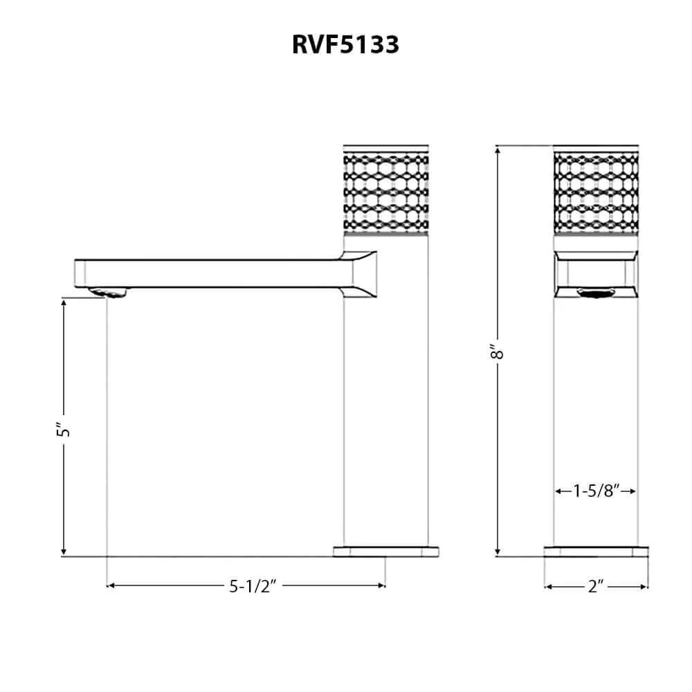Dimension drawing for RVF5133BN
