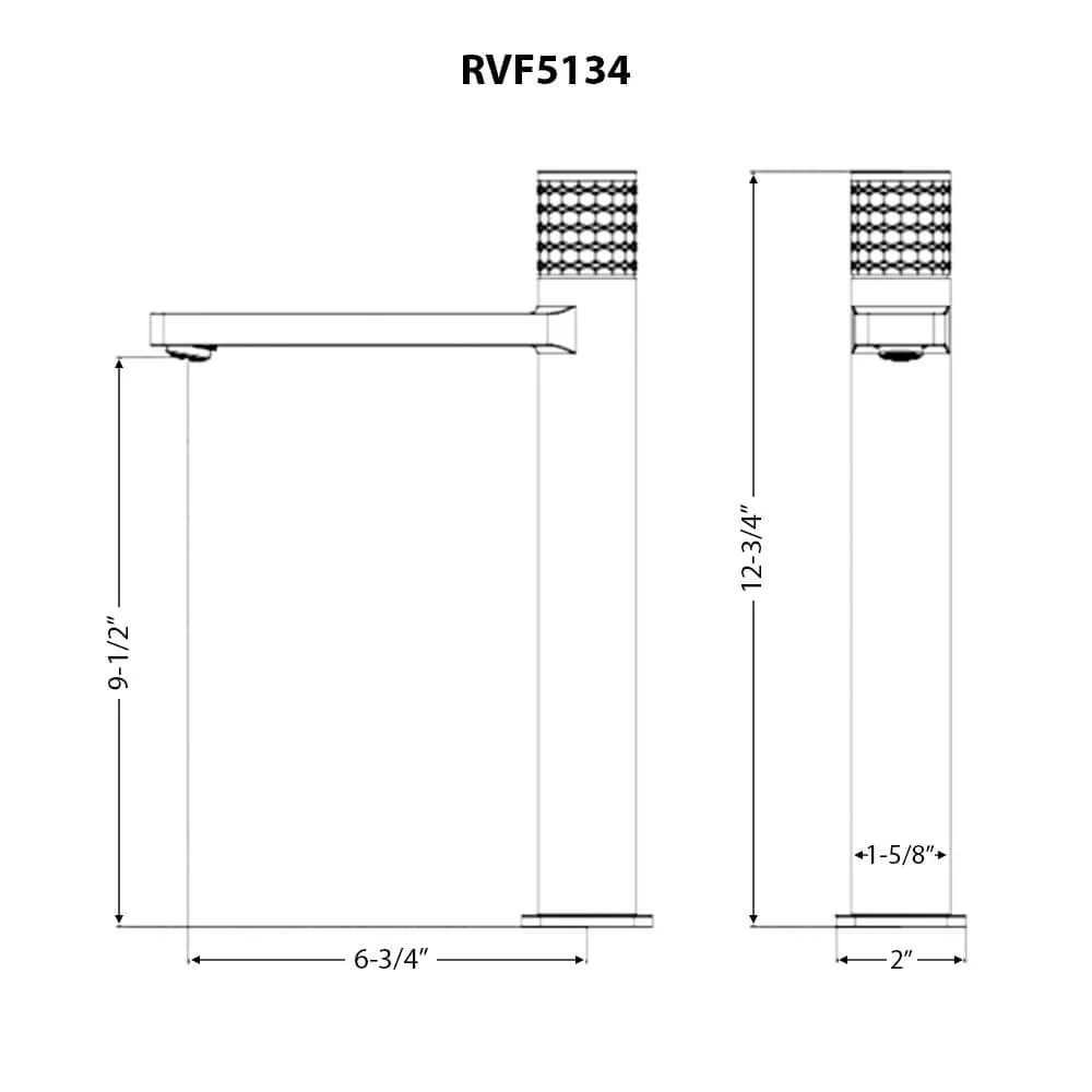 Dimension drawing for RVF5134BN