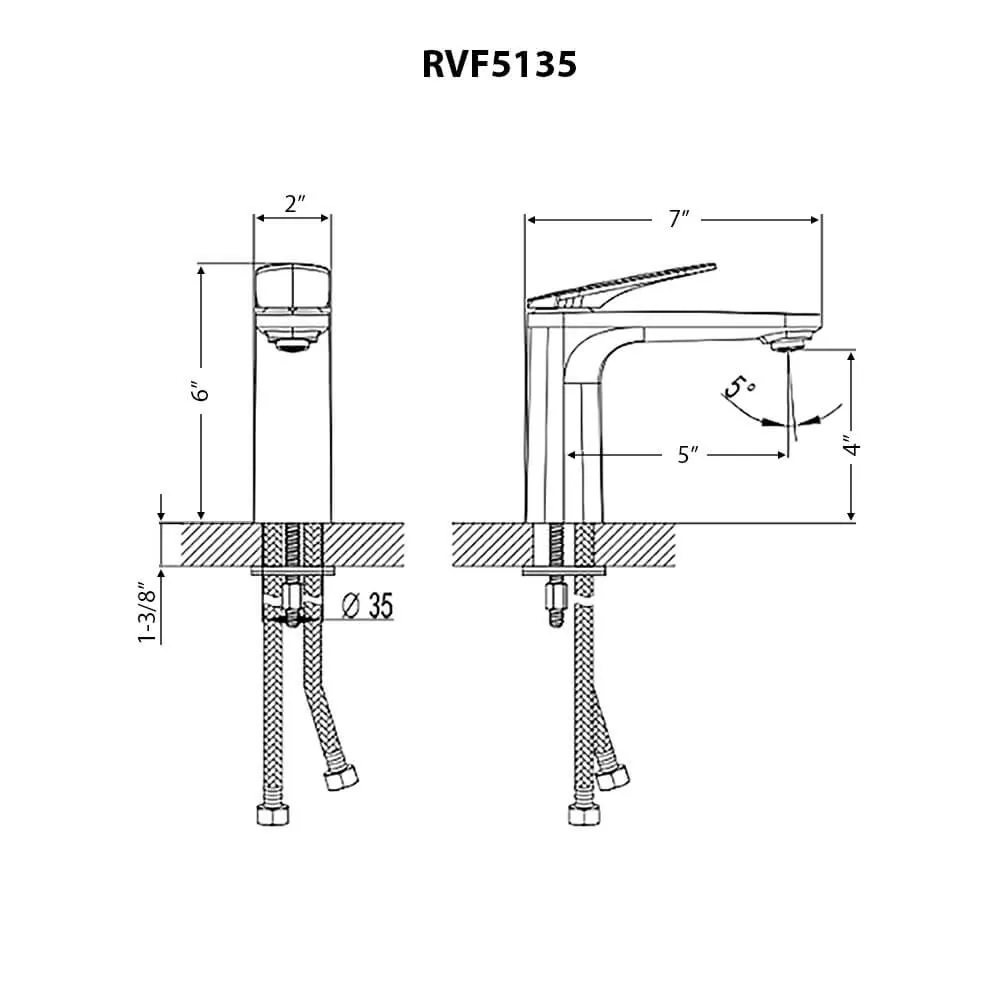 Dimension drawing for RVF5135MB