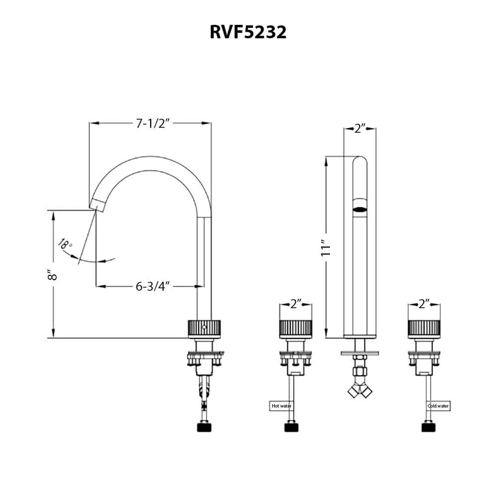 Dimension drawing for RVF5232SG