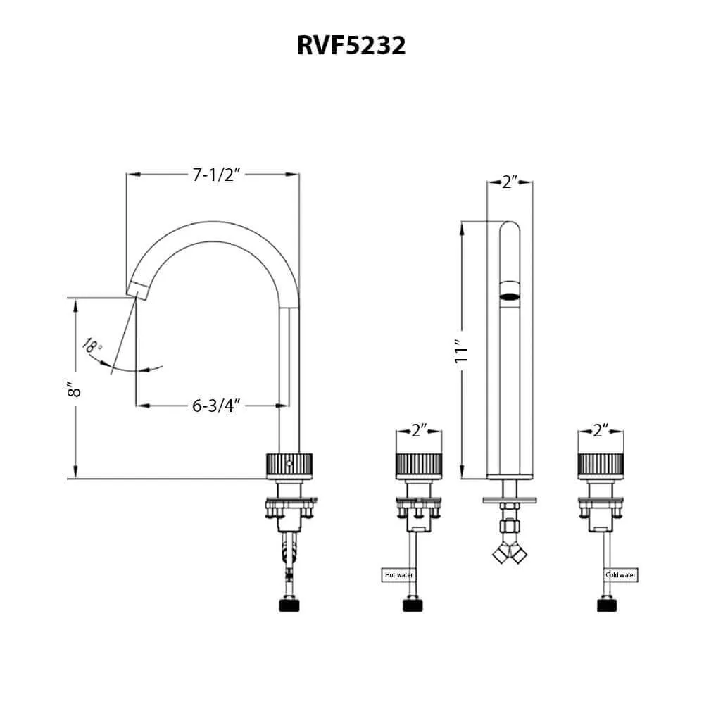 Dimension drawing for RVF5232BN