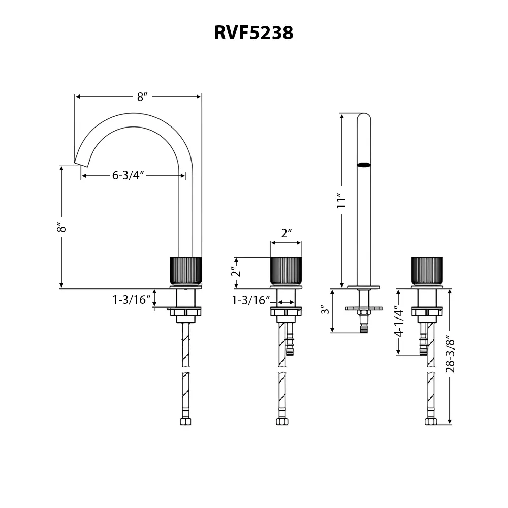 Dimension drawing for RVF5238SG