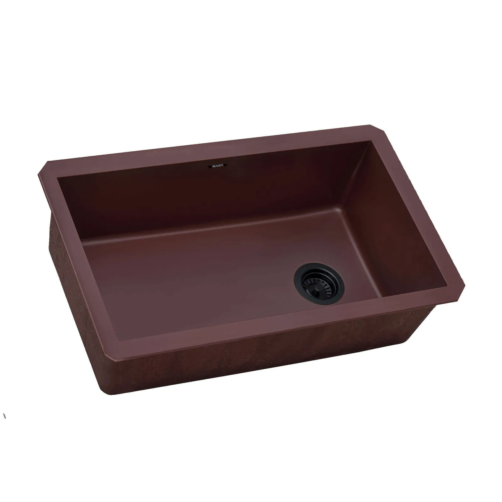 Ruvati 32 x 19 inch epiGranite Undermount Granite Composite Quartz Single Bowl Kitchen Sink – Carnelian Red