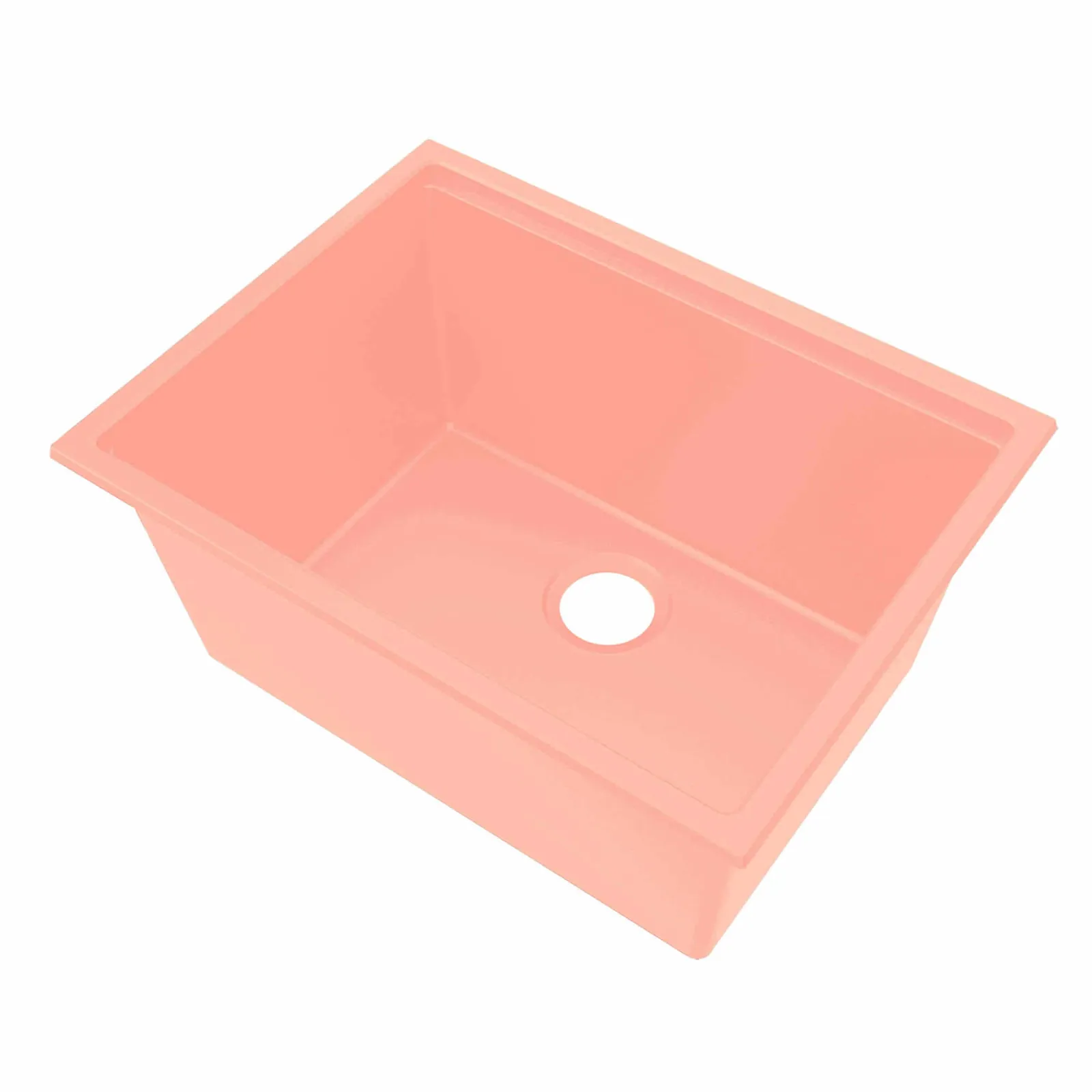 Ruvati 25-inch epiRock Workstation Pink Undermount Laundry Sink