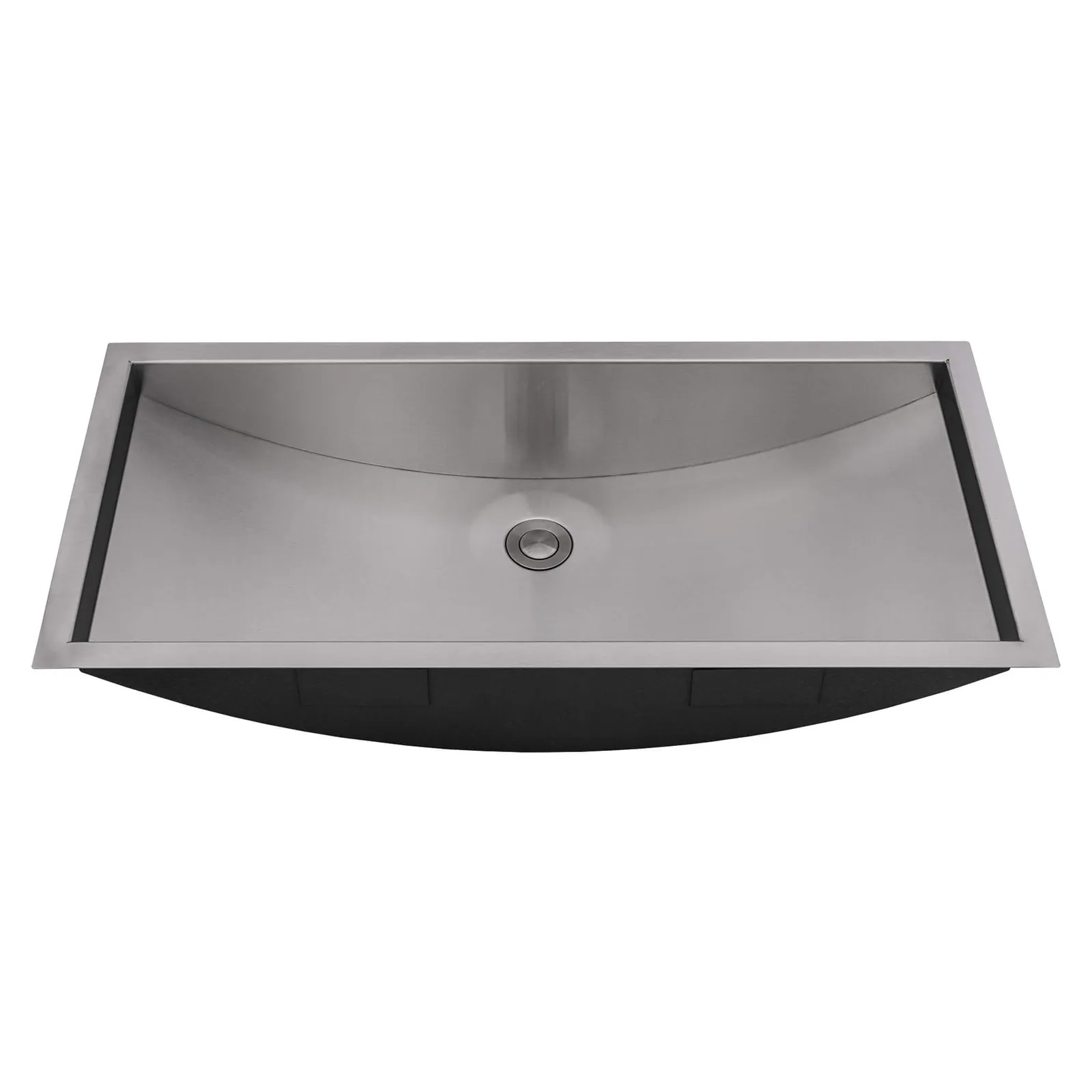 Ruvati 34 x 14 inch Brushed Stainless Steel Rectangular Bathroom Sink Undermount