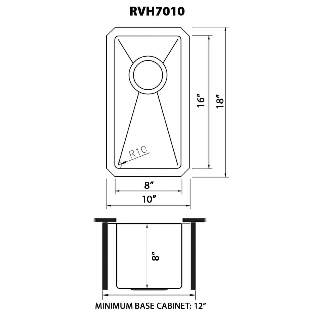 Dimension drawing for RVH7010