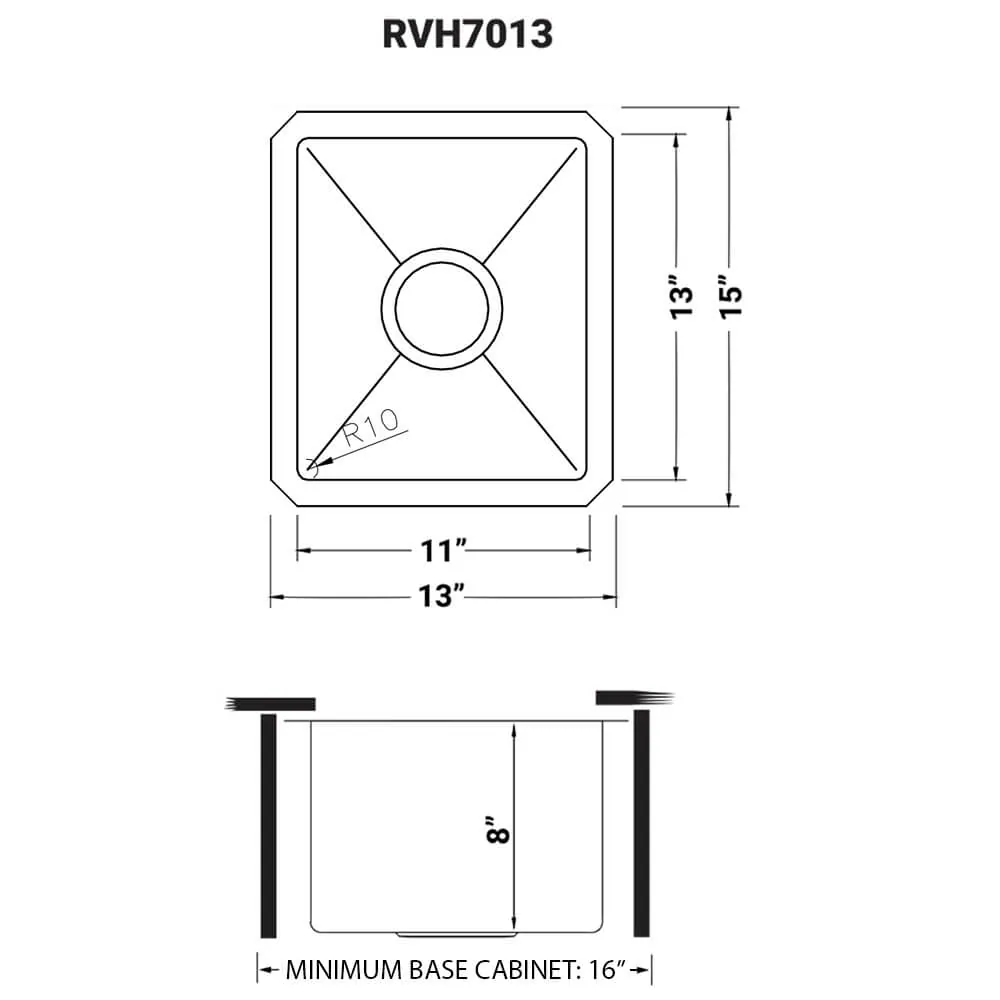 Dimension drawing for RVH7013