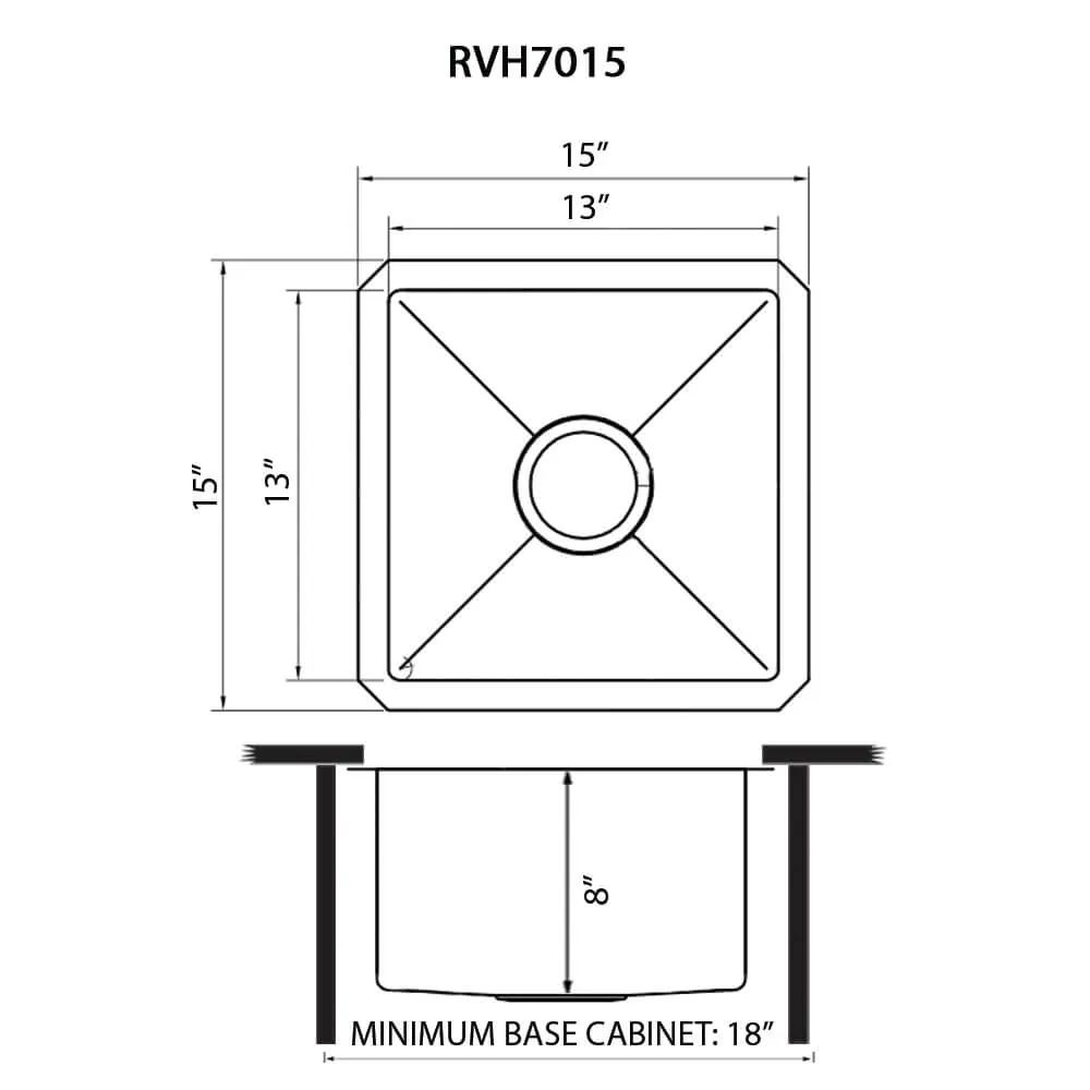 Dimension drawing for RVH7015