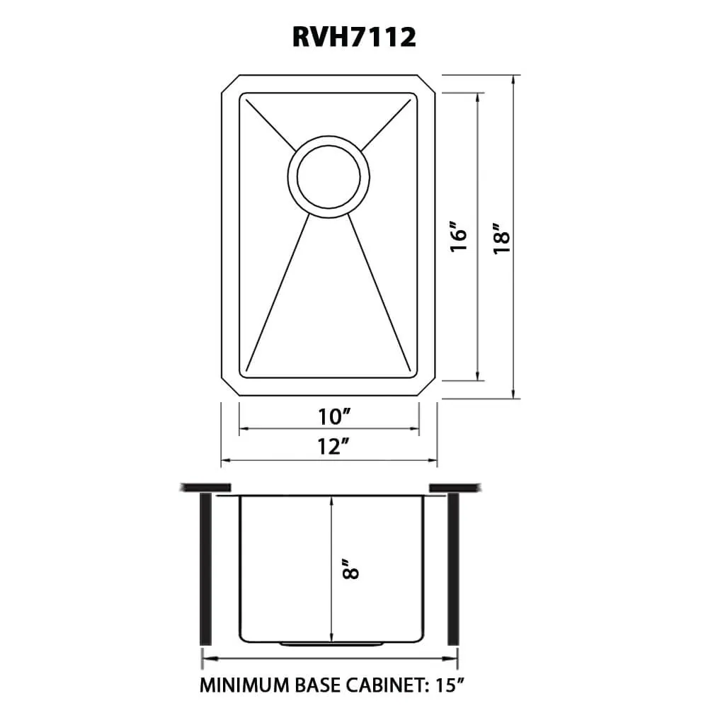 Dimension drawing for RVH7112