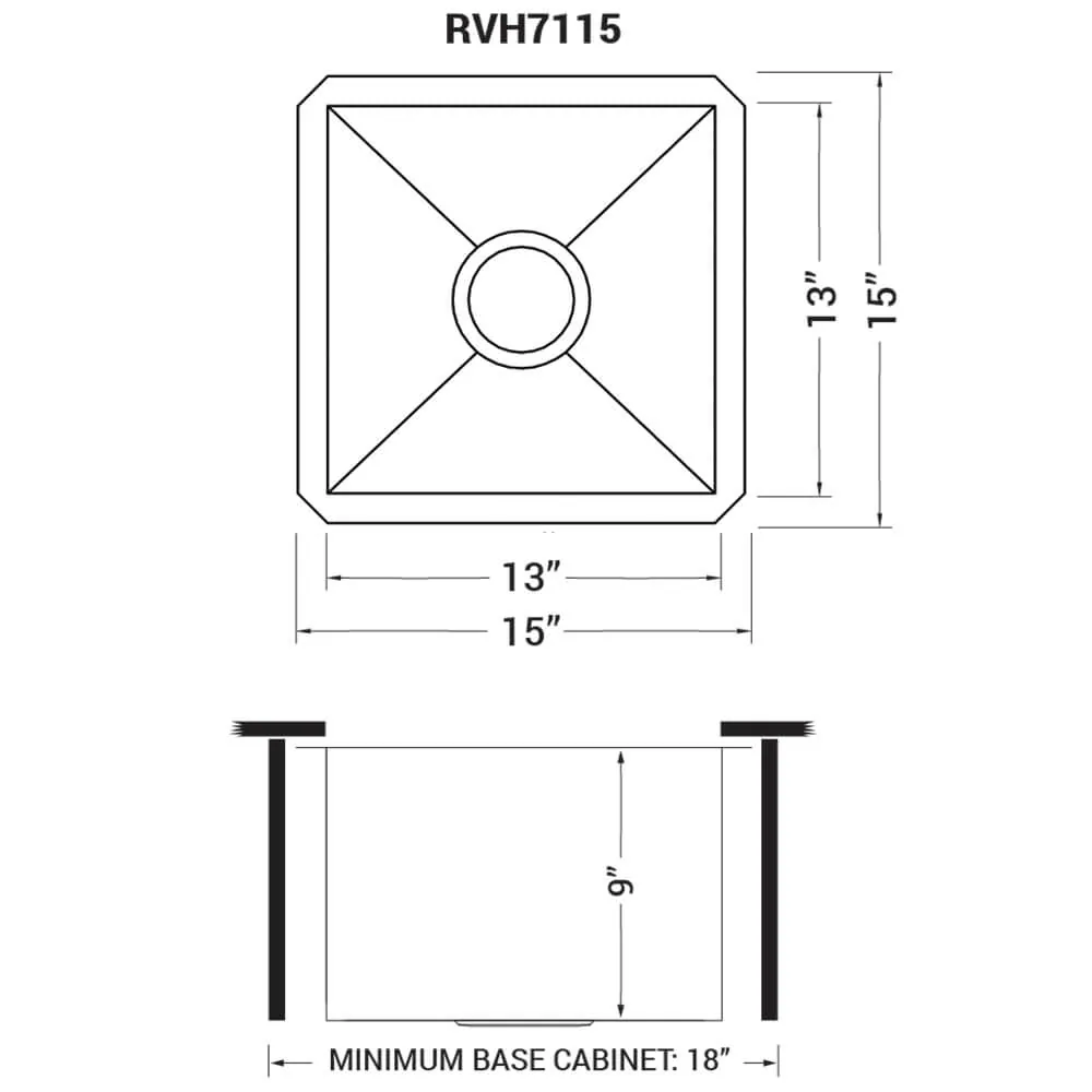 Dimension drawing for RVH7115