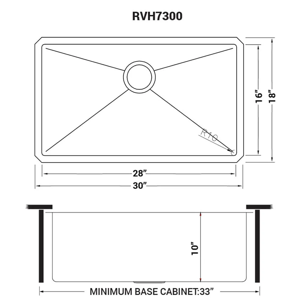 Dimension drawing for RVH7300